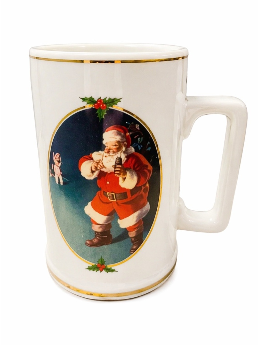 1996 Coca-Cola Santa Seasons Mug Vintage Christmas Collector Holiday Mug